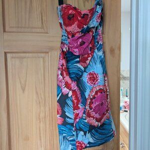 Strapless Floral Nanette Lepore dress